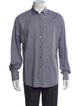 Lanvin Plaid Print Long Sleeve Dress Shirt