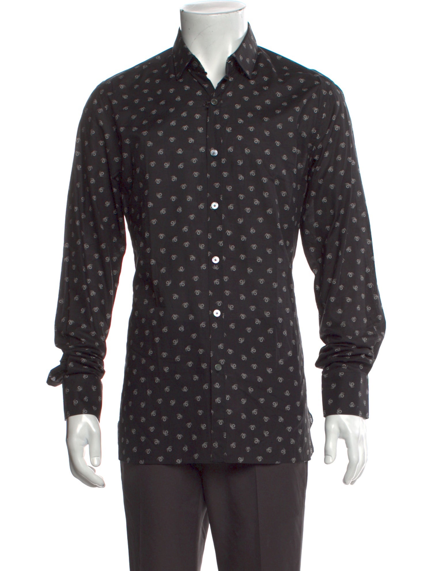 Lanvin Printed Long Sleeve Shirt w/ Tags