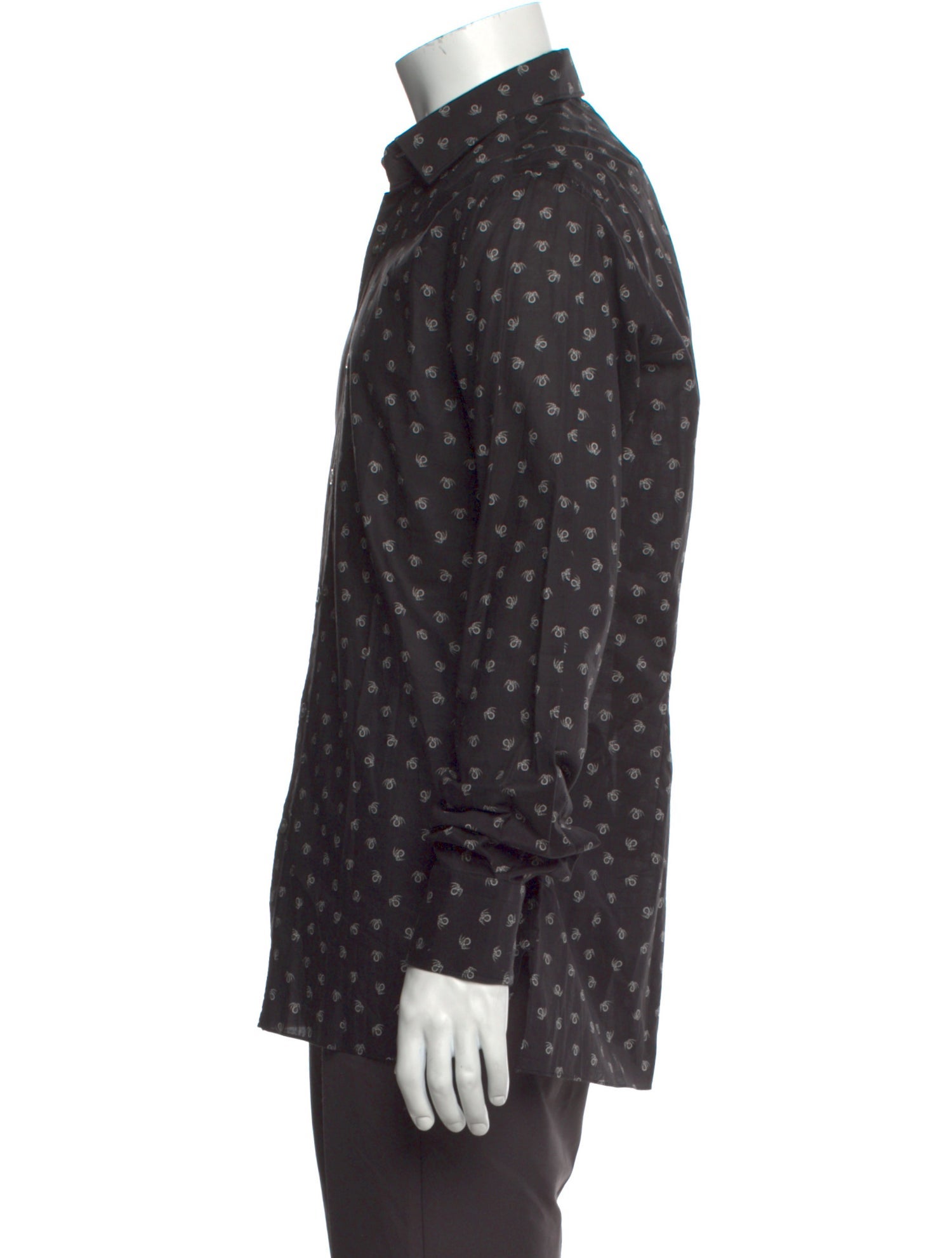 Lanvin Printed Long Sleeve Shirt w/ Tags