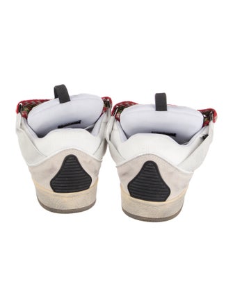 Lanvin Leather Colorblock Pattern Sneakers