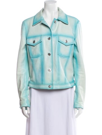 Lanvin Leather Denim Jacket