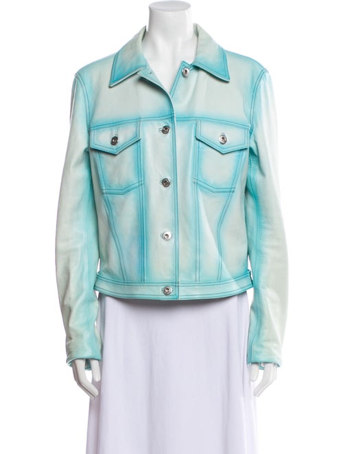 Lanvin Leather Denim Jacket