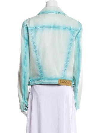 Lanvin Leather Denim Jacket