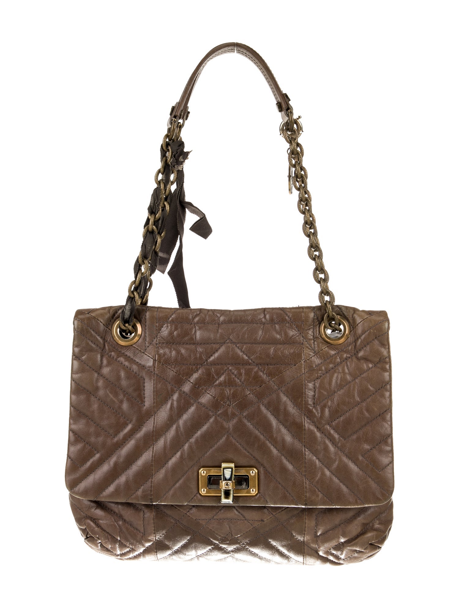 Lanvin Leather Shoulder Bag Vintage