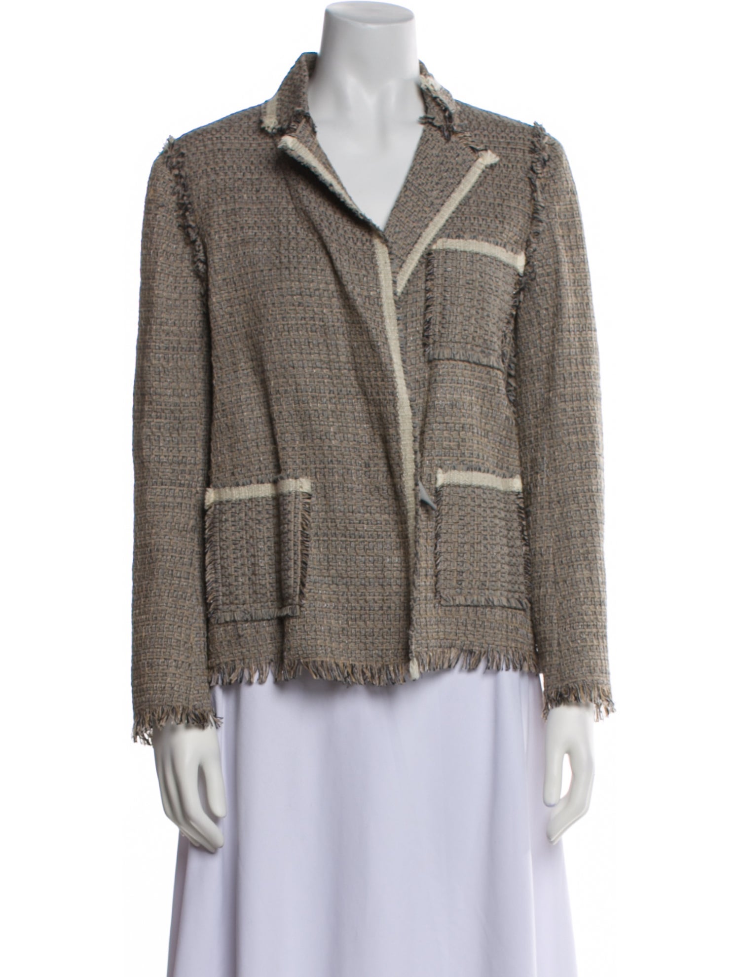 Lanvin Tweed Pattern Blazer