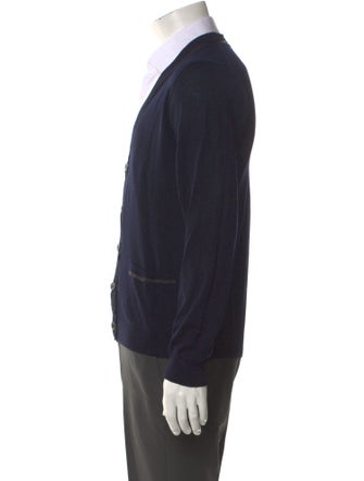 Lanvin Merino Wool V-Neck Cardigan