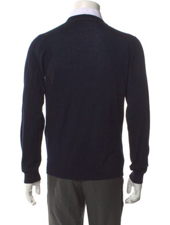 Lanvin Merino Wool V-Neck Cardigan