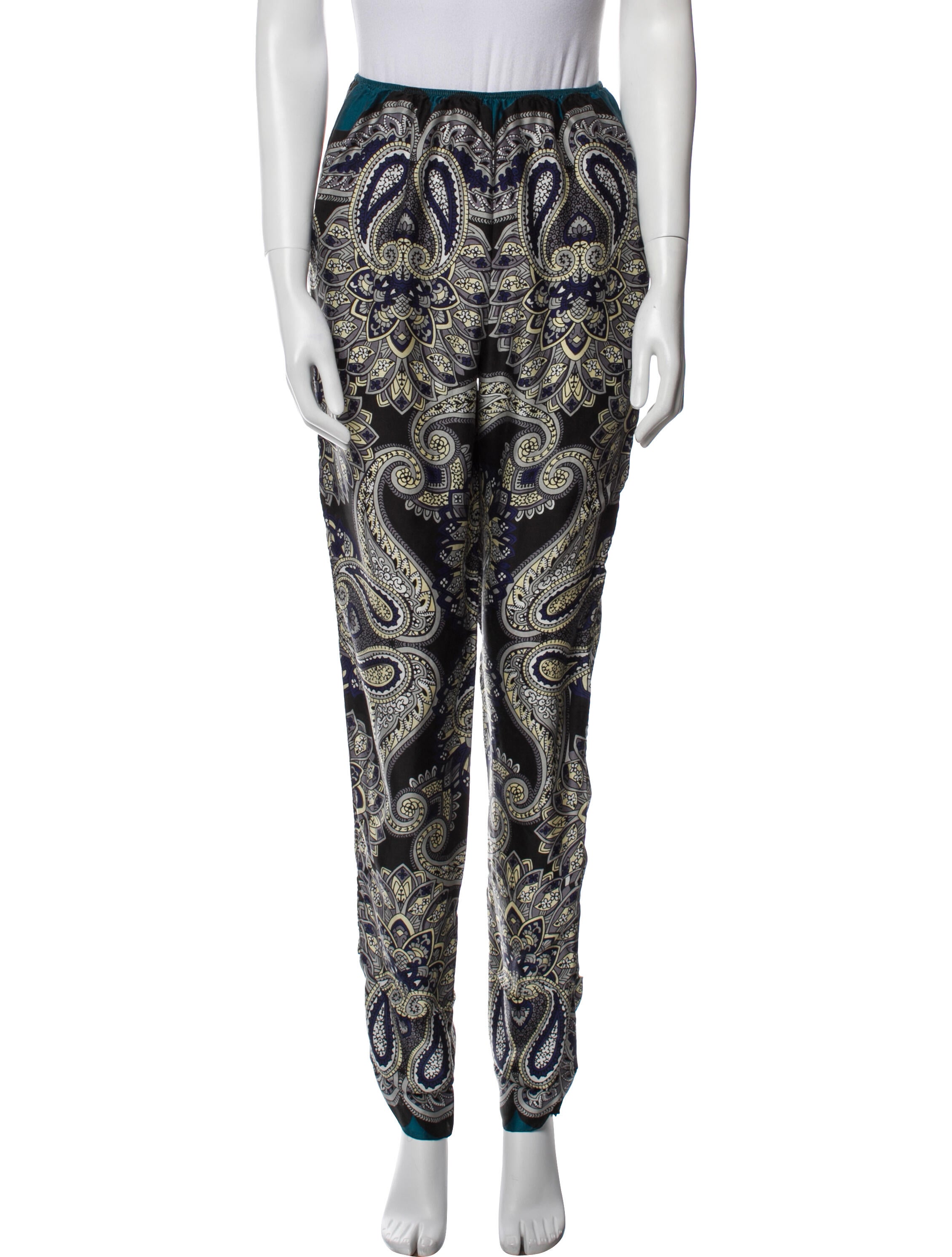 Lanvin Silk Straight Leg Pants