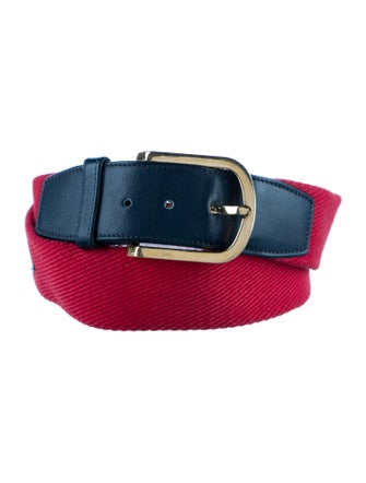 Lanvin Leather Trim Embellishment Belt