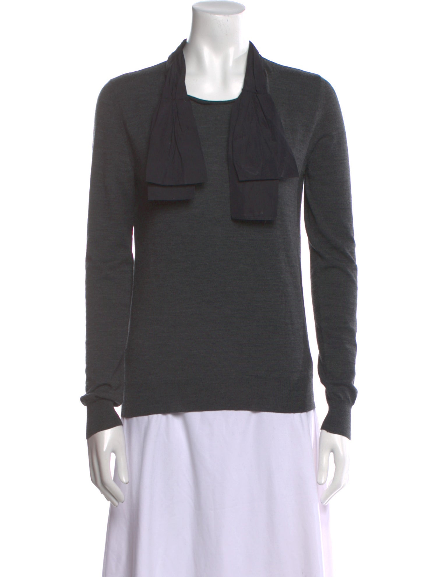 Lanvin Wool Square Neckline Sweatshirt