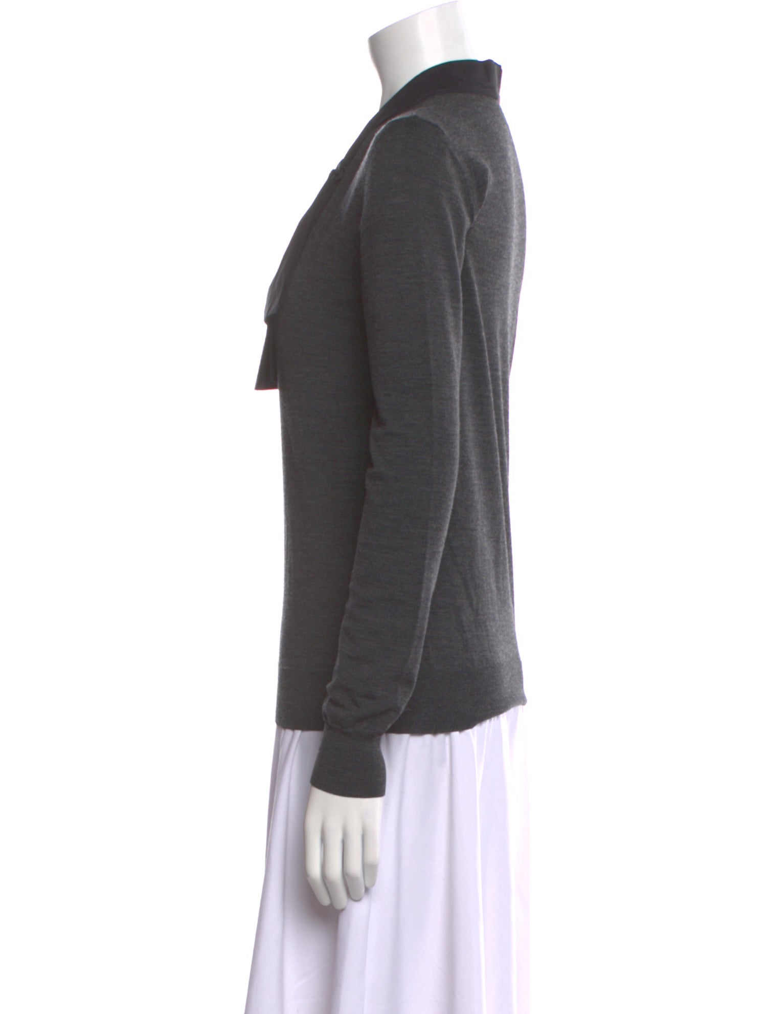 Lanvin Wool Square Neckline Sweatshirt