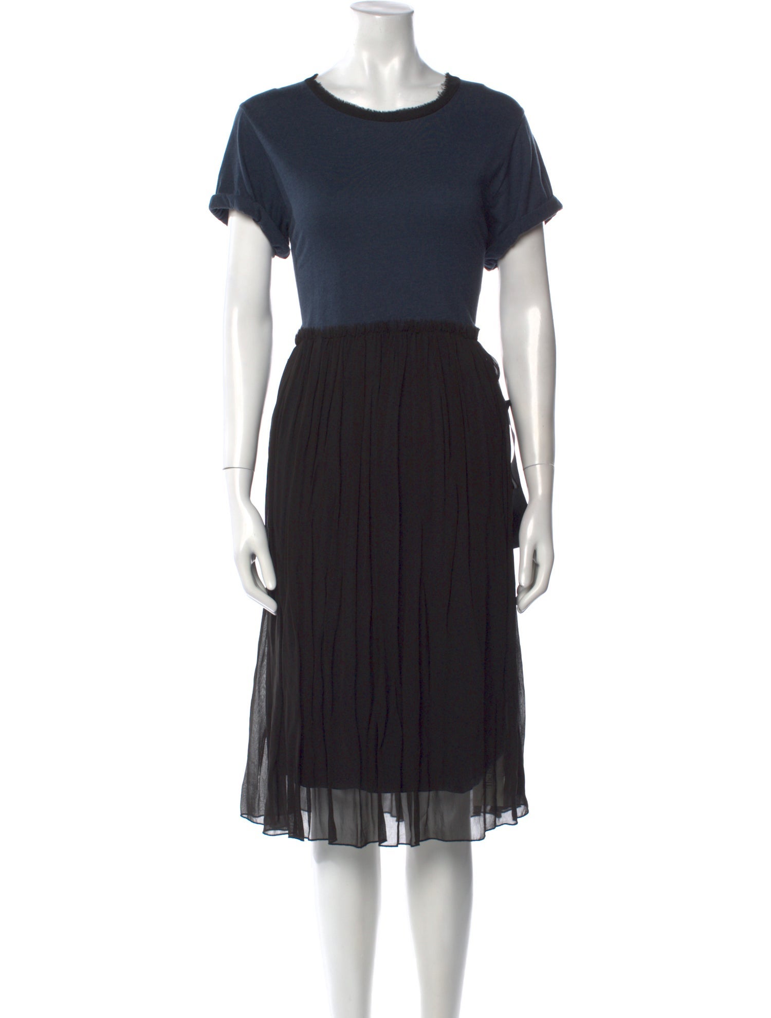 Lanvin Crew Neck Midi Length Dress