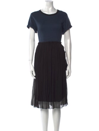 Lanvin Crew Neck Midi Length Dress