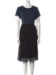 Lanvin Crew Neck Midi Length Dress