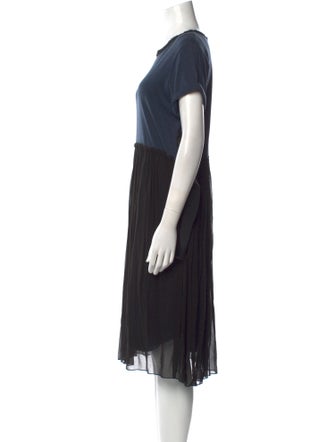 Lanvin Crew Neck Midi Length Dress