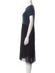 Lanvin Crew Neck Midi Length Dress