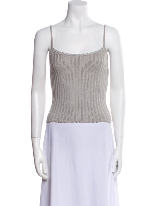 Lanvin Square Neckline Sleeveless Top