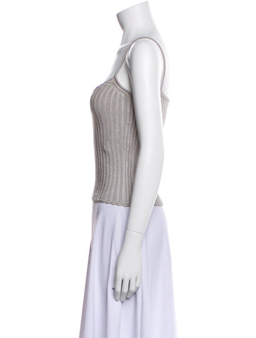 Lanvin Square Neckline Sleeveless Top