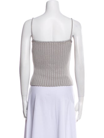 Lanvin Square Neckline Sleeveless Top