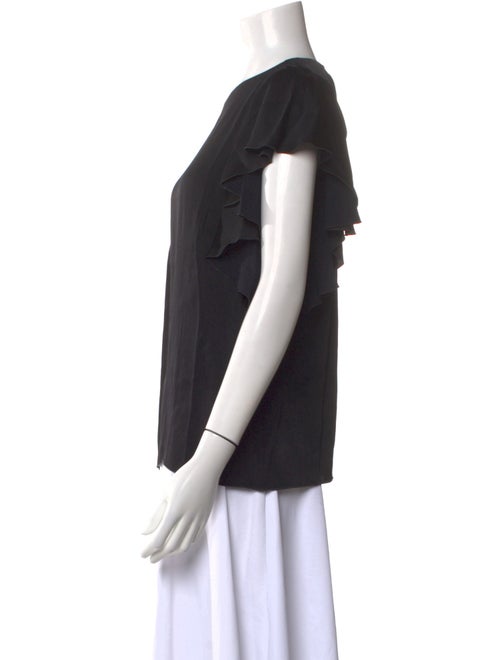 Lanvin Crew Neck Short Sleeve Blouse