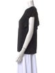 Lanvin Crew Neck Short Sleeve Blouse