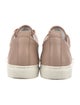 Lanvin Leather Grosgrain Trim Sneakers