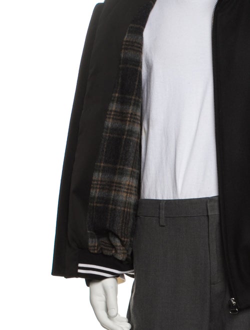 Lanvin Virgin Wool Graphic Print Varsity Jacket