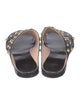 Lanvin Leather Studded Accents Slides