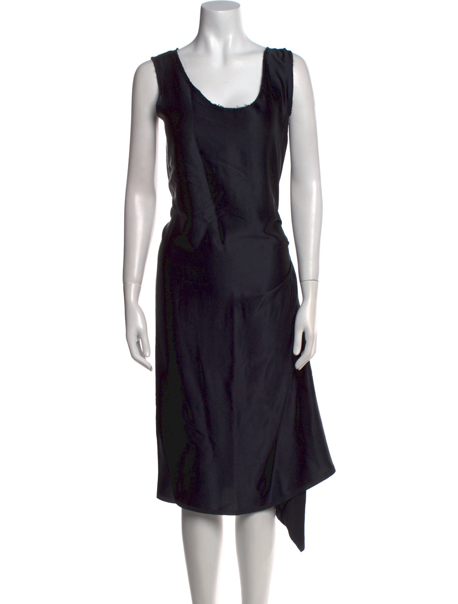 Lanvin Scoop Neck Midi Length Dress