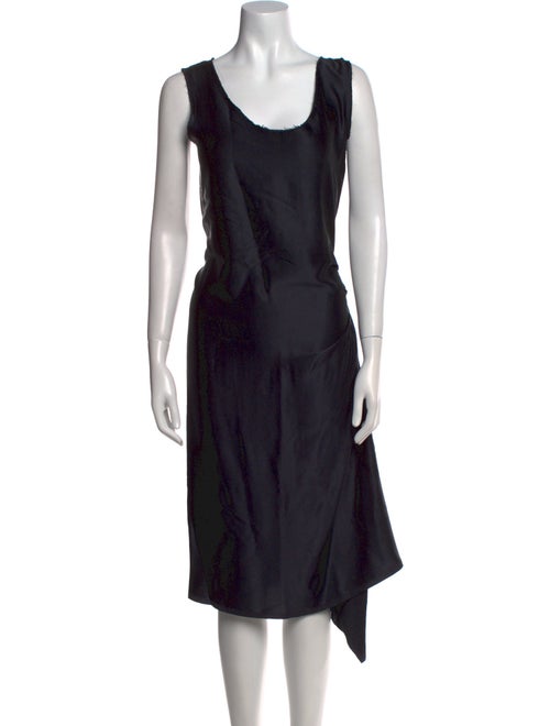 Lanvin Scoop Neck Midi Length Dress