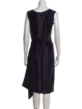 Lanvin Scoop Neck Midi Length Dress