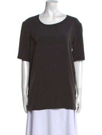 Lanvin Scoop Neck Short Sleeve T-Shirt
