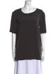 Lanvin Scoop Neck Short Sleeve T-Shirt