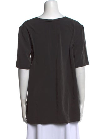 Lanvin Scoop Neck Short Sleeve T-Shirt