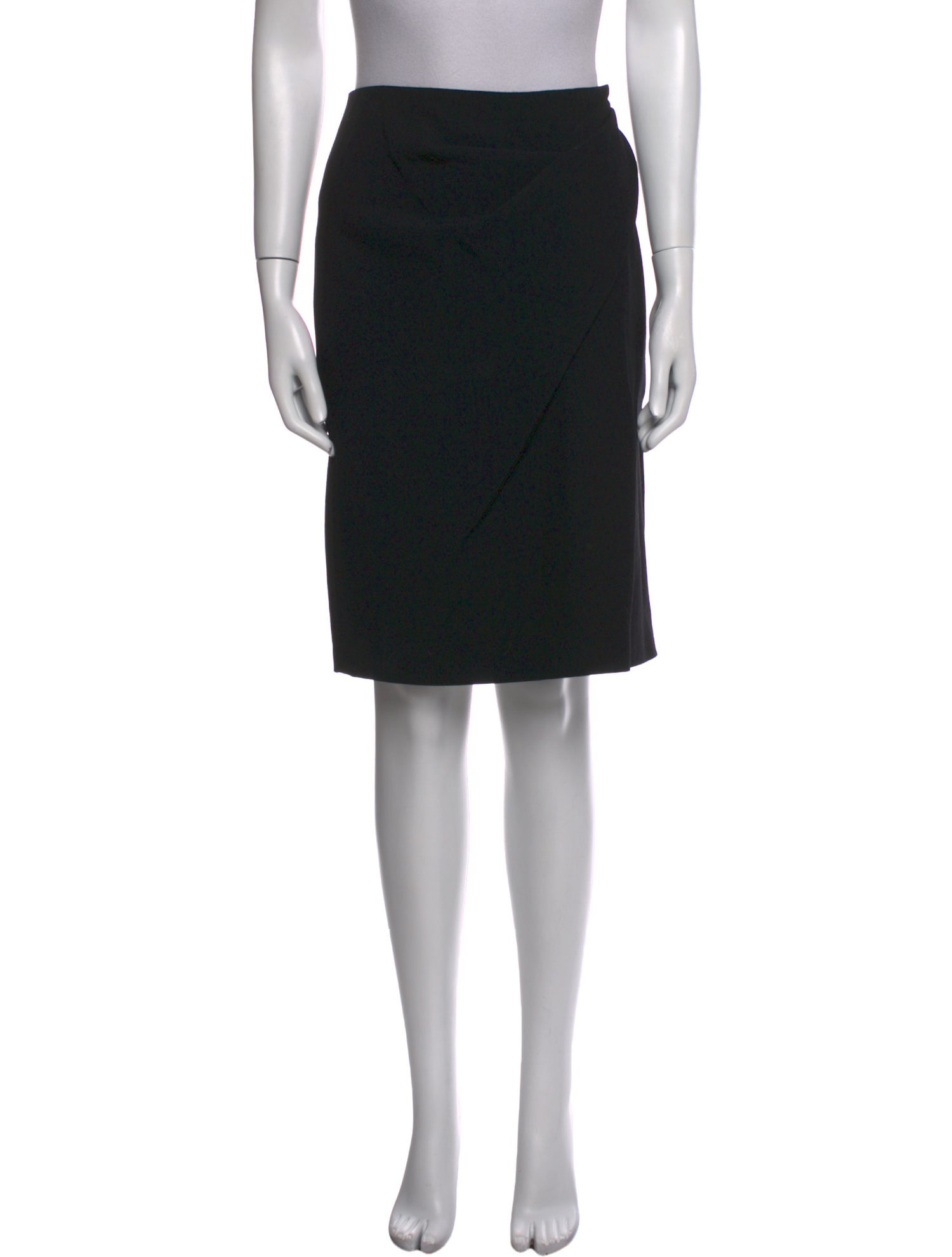 Lanvin Pleated Accents Knee-Length Skirt