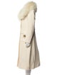 Lanvin Wool Faux Fur Coat