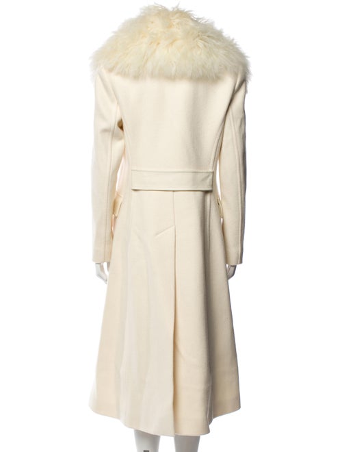 Lanvin Wool Faux Fur Coat