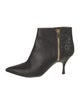 Lanvin Leather Glitter Accents Boots