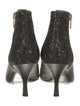Lanvin Leather Glitter Accents Boots