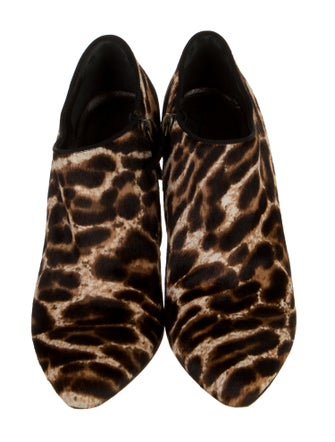 Lanvin Ponyhair Animal Print Boots