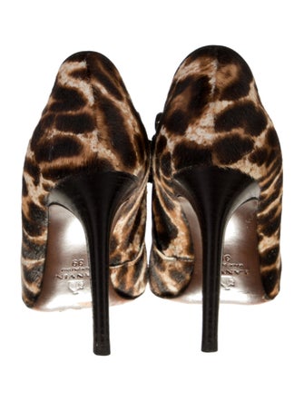 Lanvin Ponyhair Animal Print Boots