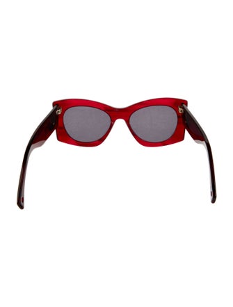 Lanvin Oversize Mirrored Sunglasses