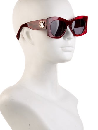 Lanvin Oversize Mirrored Sunglasses