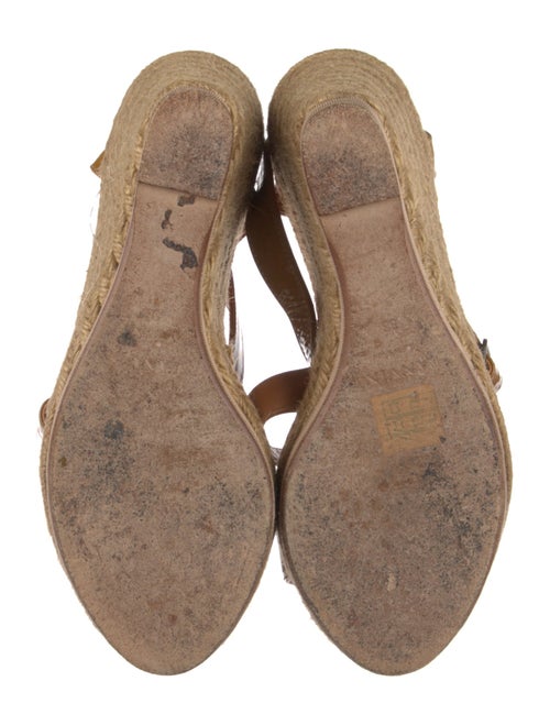 Lanvin Patent Leather Grosgrain Trim T-Strap Pumps