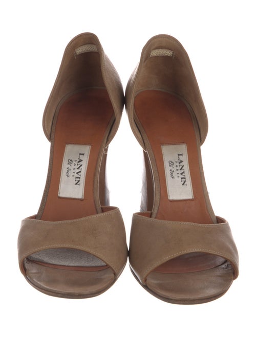 Lanvin Suede Bow Accents Sandals