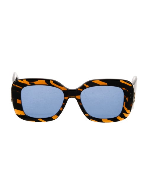 Lanvin Square Mirrored Sunglasses