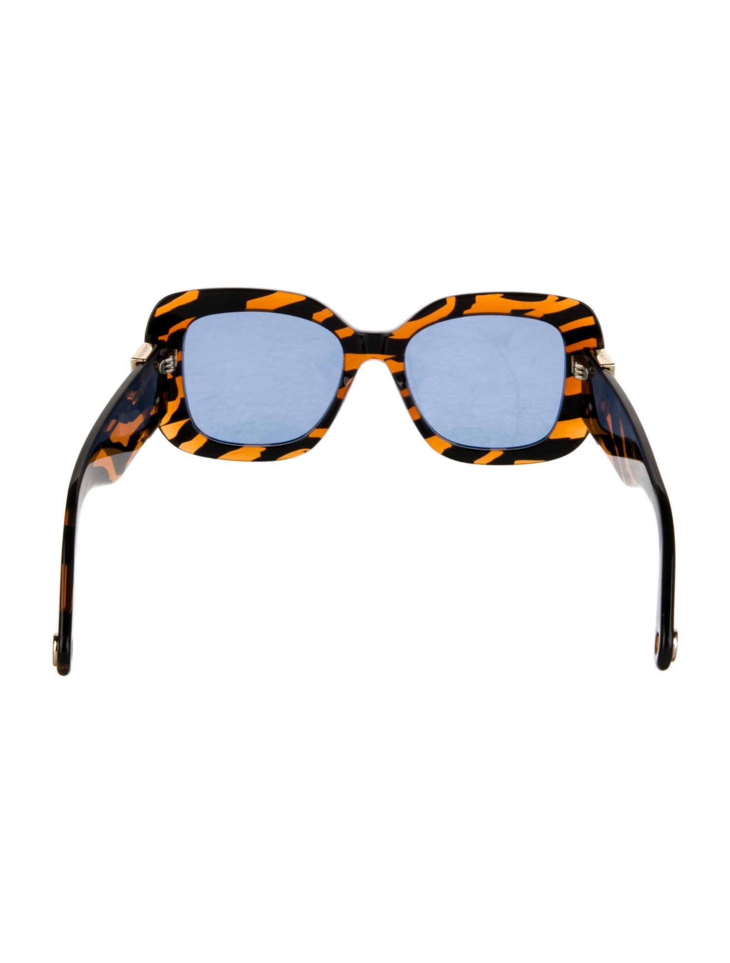 Lanvin Square Mirrored Sunglasses