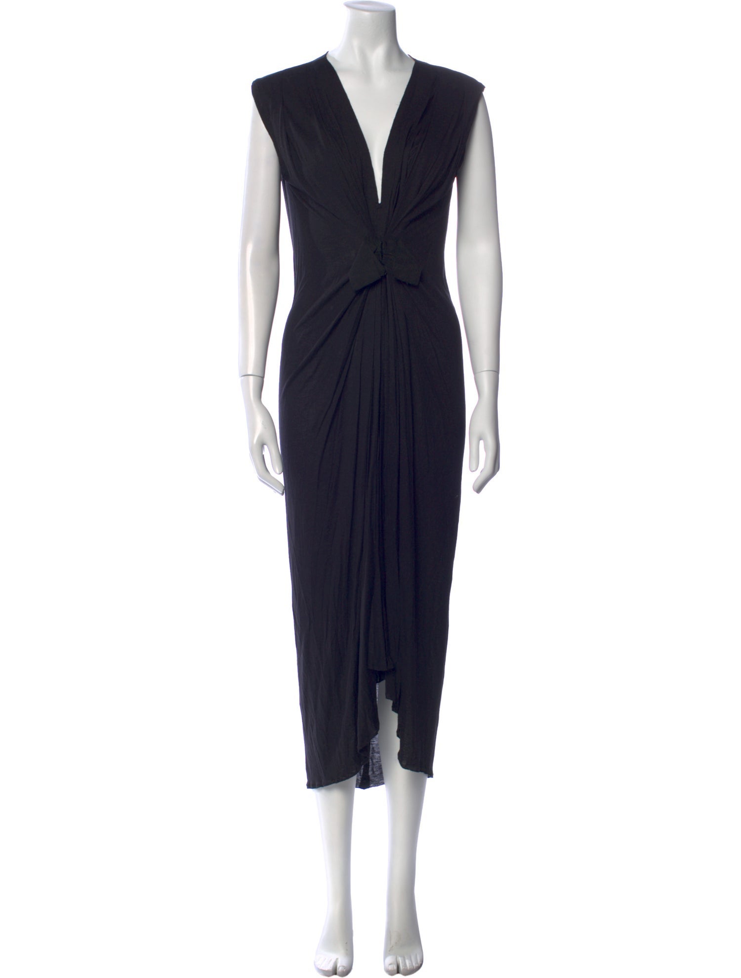 Lanvin V-Neck Long Dress