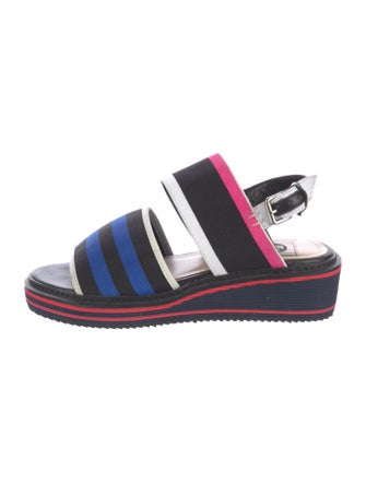 Lanvin Printed Slingback Sandals