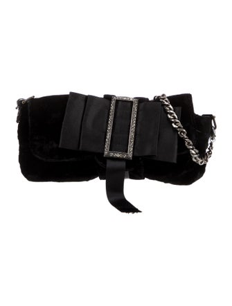 Lanvin Velvet Crossbody Bag
